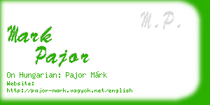mark pajor business card